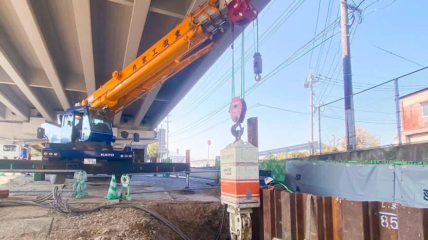 鋼矢板・H形鋼の各種工法による打設・引抜