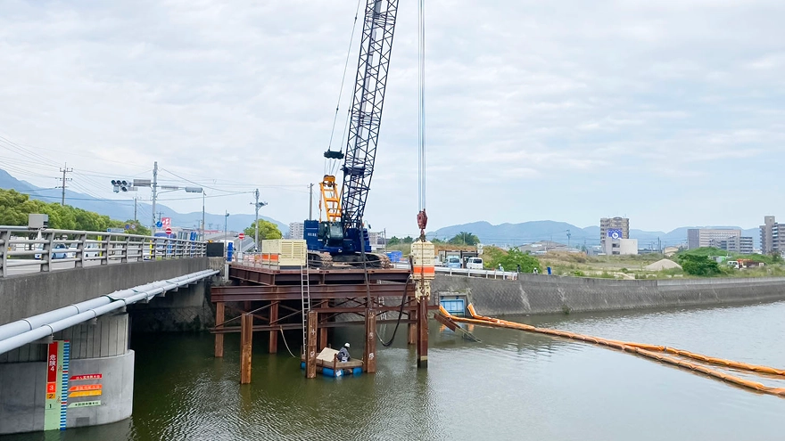 土留支保工・作業構台の設置・撤去